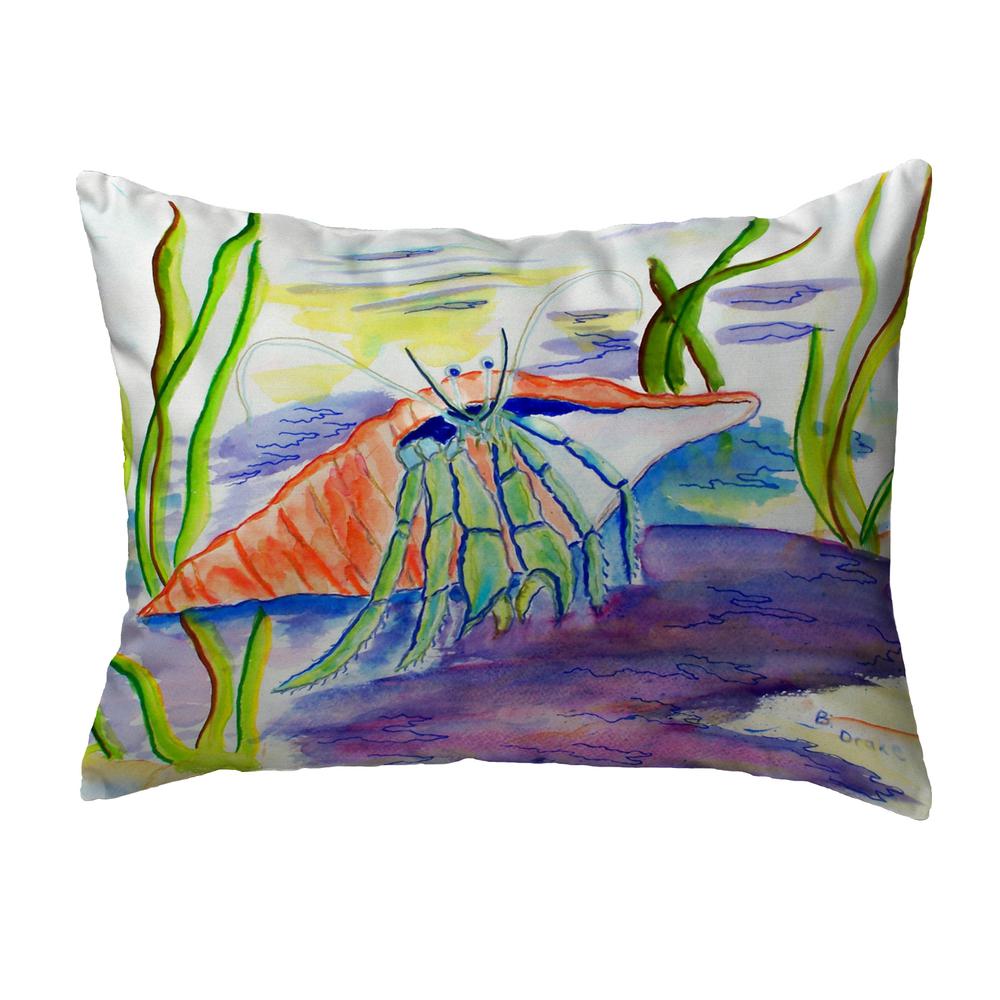 Hermit Crab Small No-Cord Pillow 11x14. Picture 1