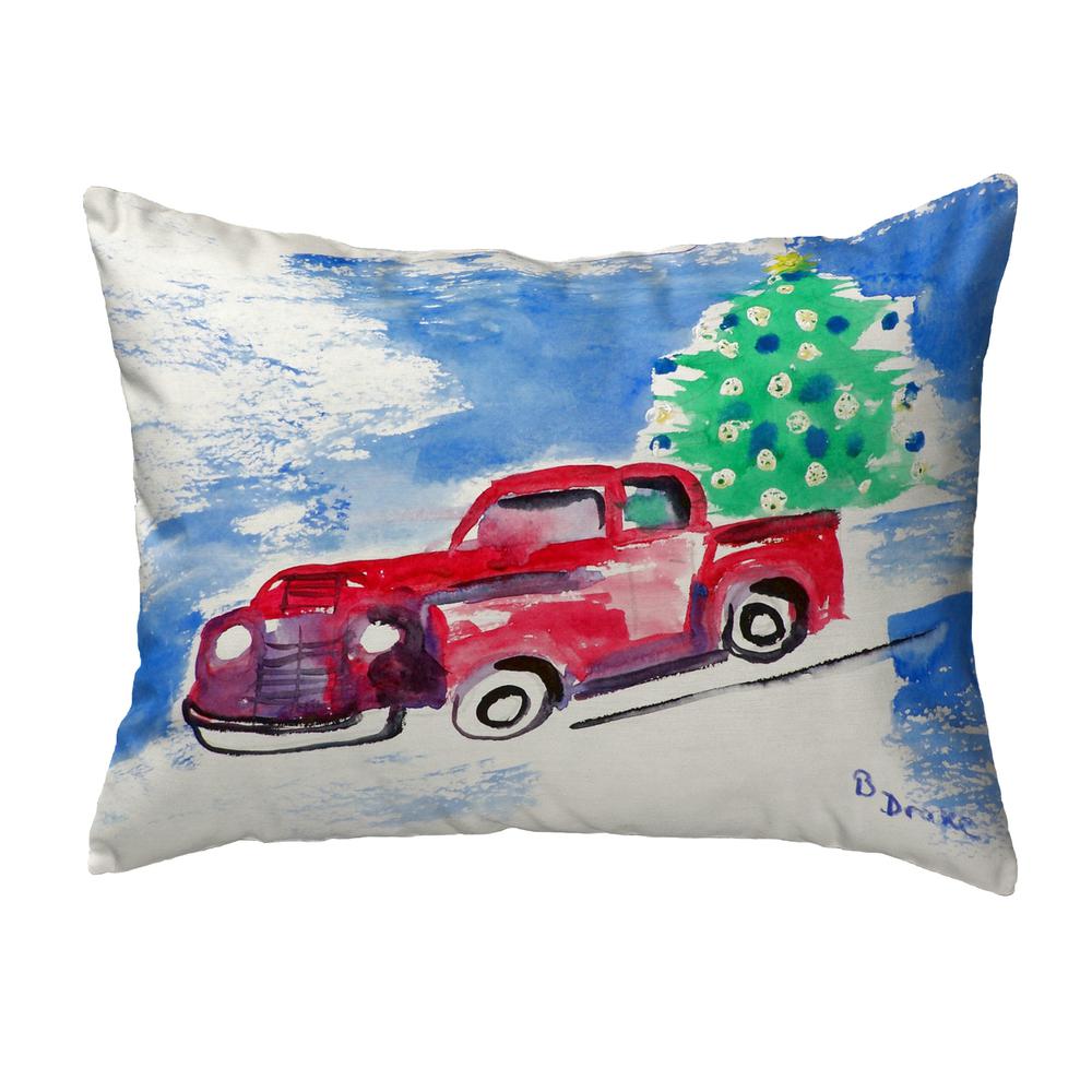 Truck & Tree Noncorded Pillow 11x14. Picture 1