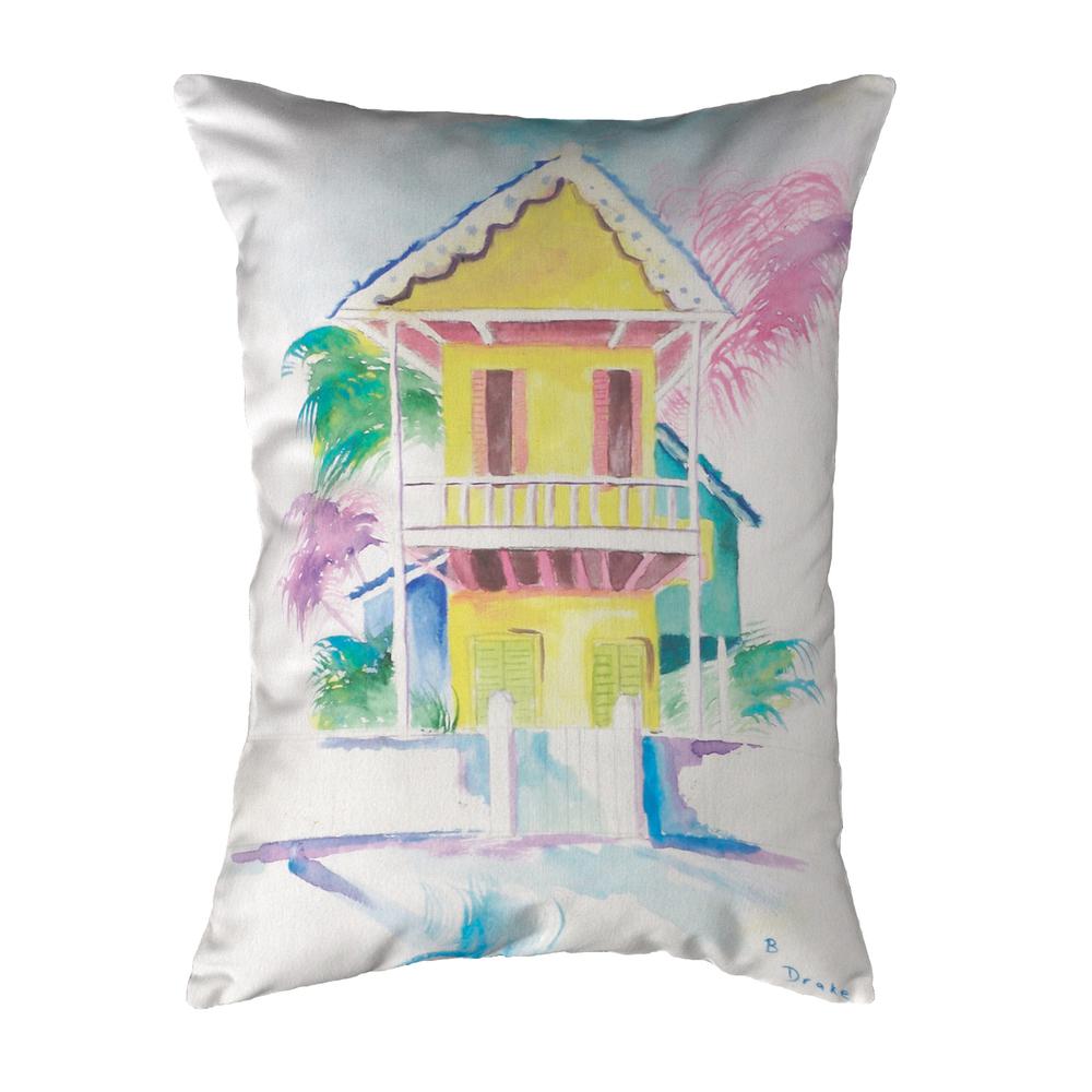 W. Palm Hut Yellow Small No-Cord Pillow 11x14. Picture 1