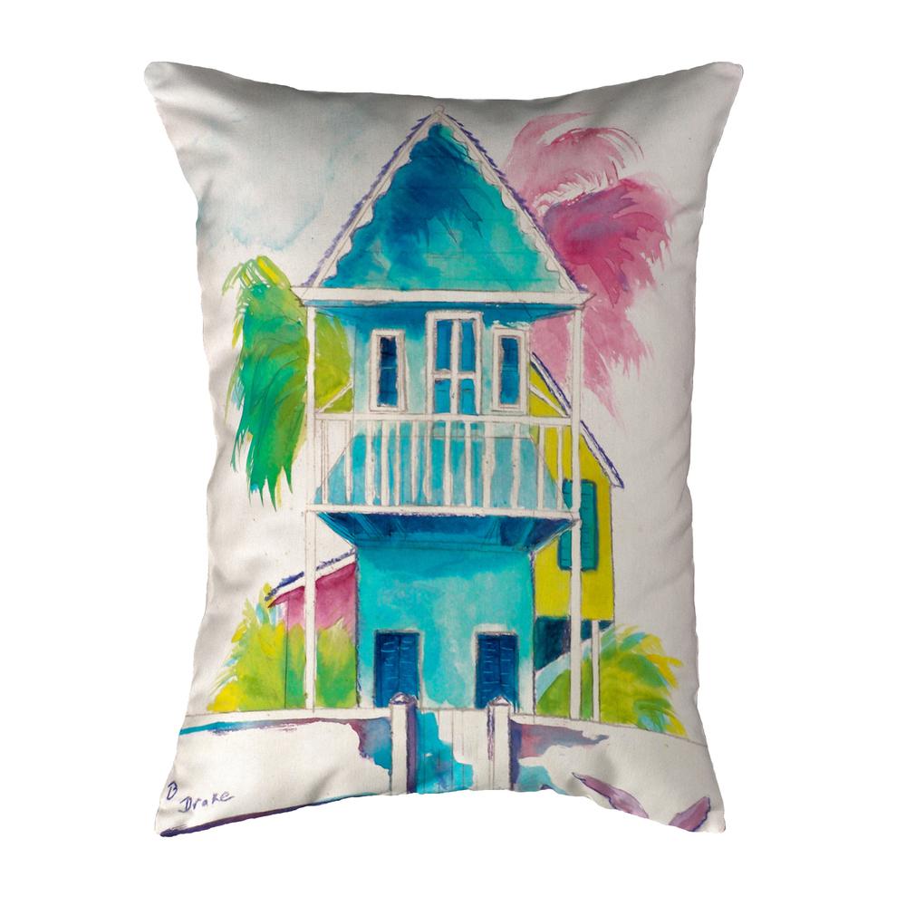 W. Palm Hut Blue Small No-Cord Pillow 11x14. Picture 1