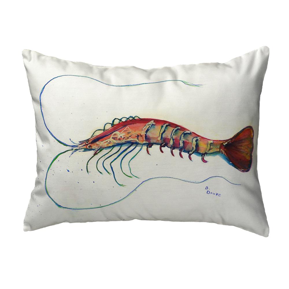 Betsy's Shrimp Small No-Cord Pillow 11x14. Picture 1