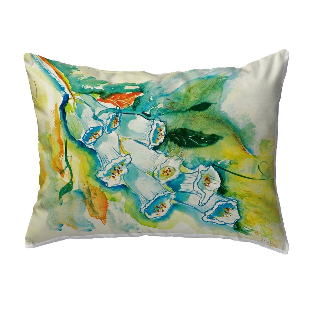 Foxgloves Small No-Cord Pillow 11x14. Picture 1