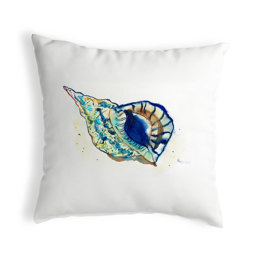 Betsy's Shell Small No-Cord Pillow 12x12. Picture 1