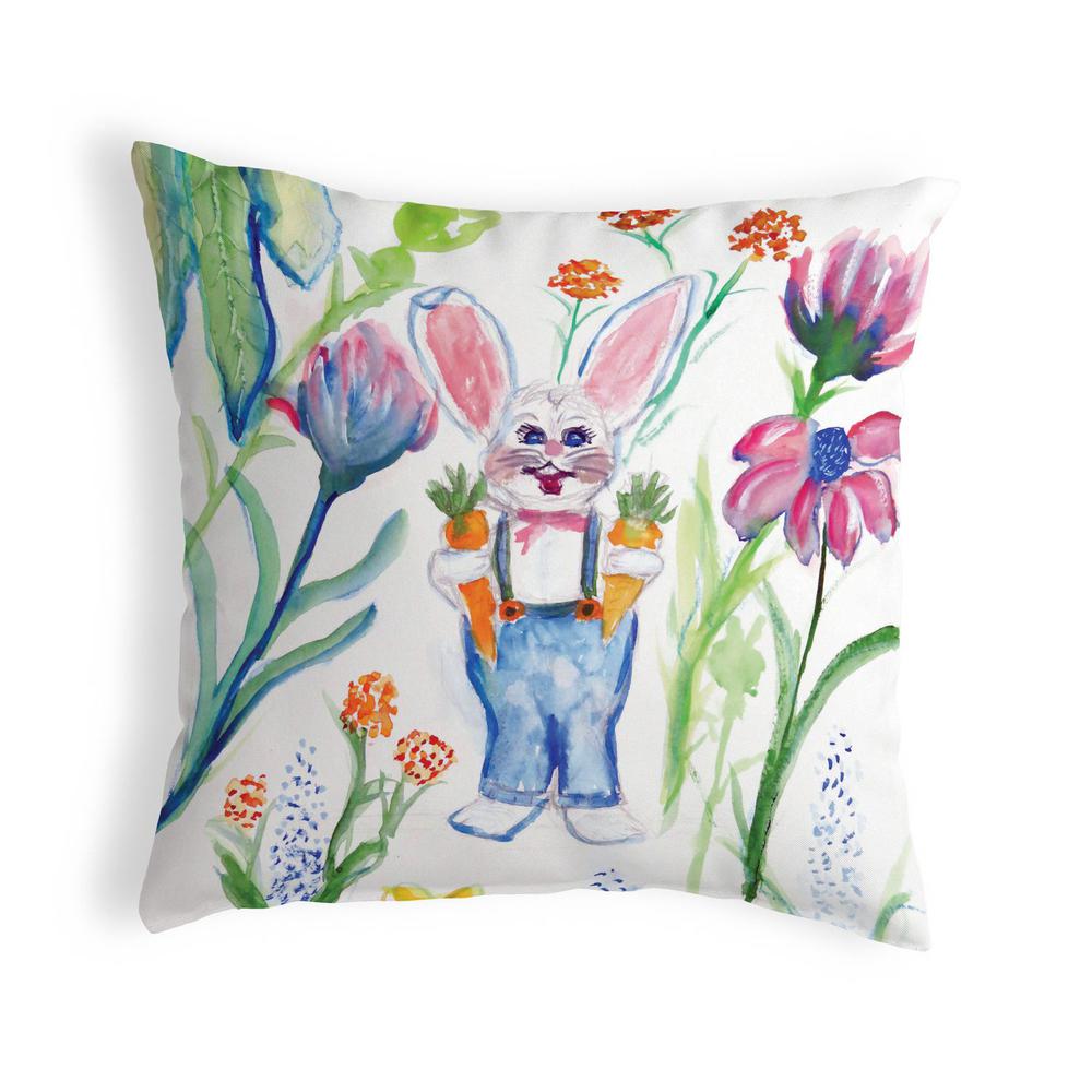 Mr. Farmer Small No-Cord Pillow 12x12. Picture 1