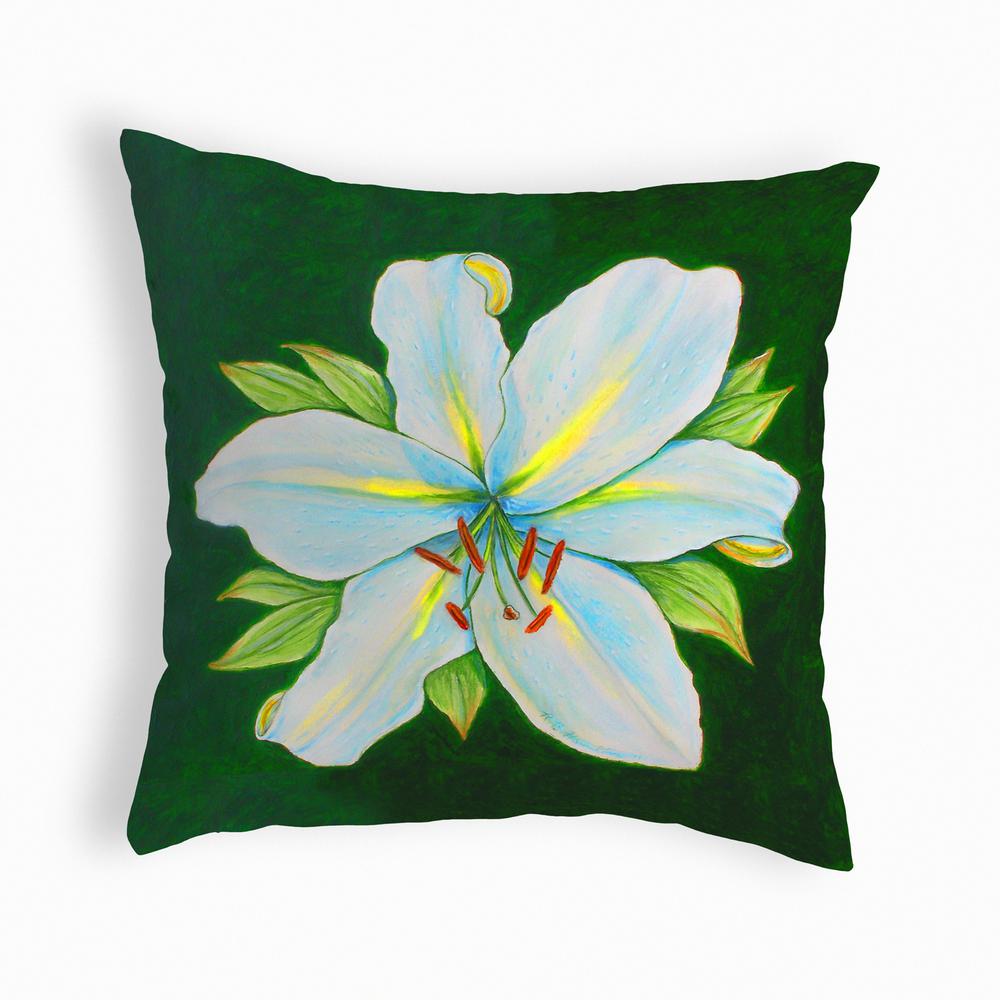 Casablanca Lily Small No-Cord Pillow 12x12. Picture 1