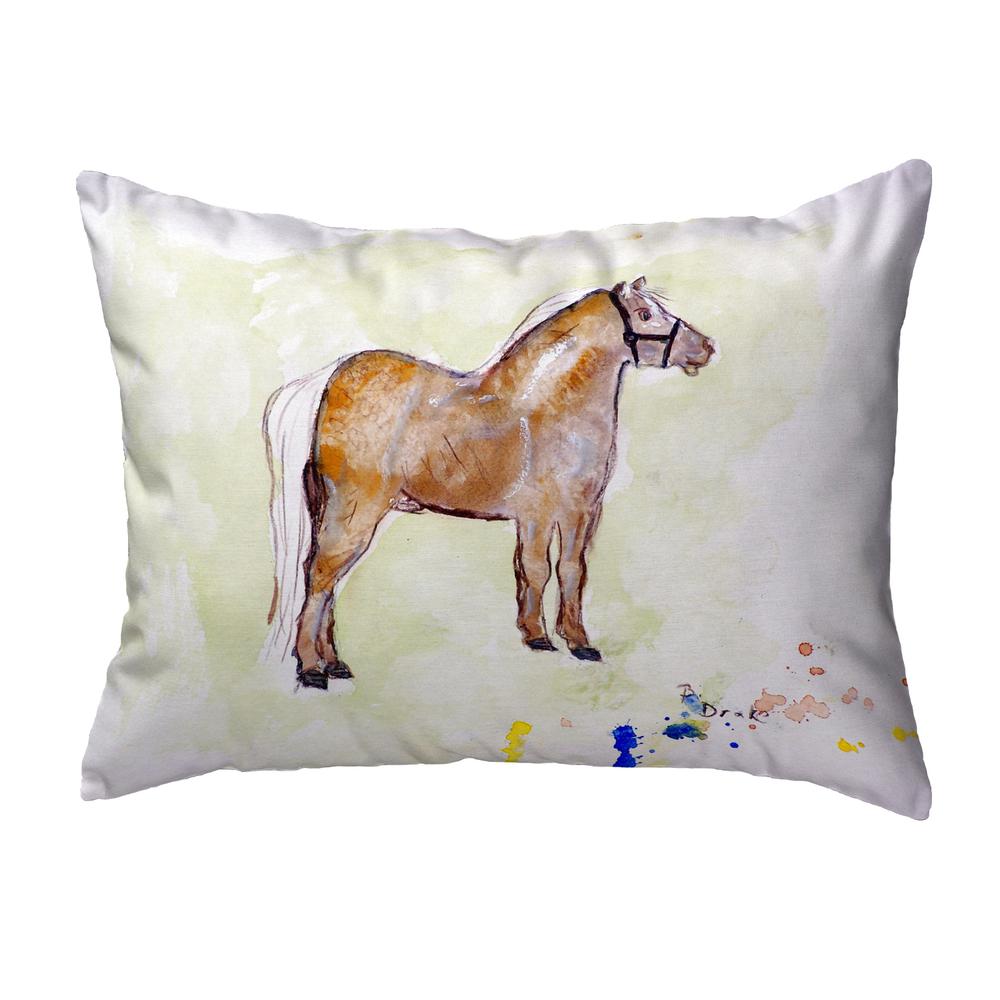 Shetland Pony Small No-Cord Pillow 11x14. Picture 1