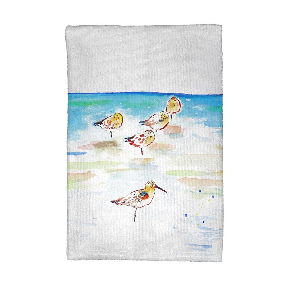 Five Sanderlings Kitchen Towel. Picture 1