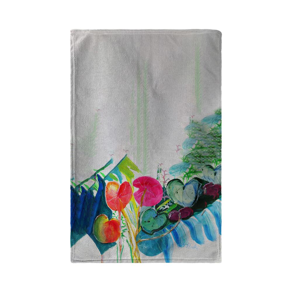 Cyclamen Plant Kitchen Towel. Picture 2
