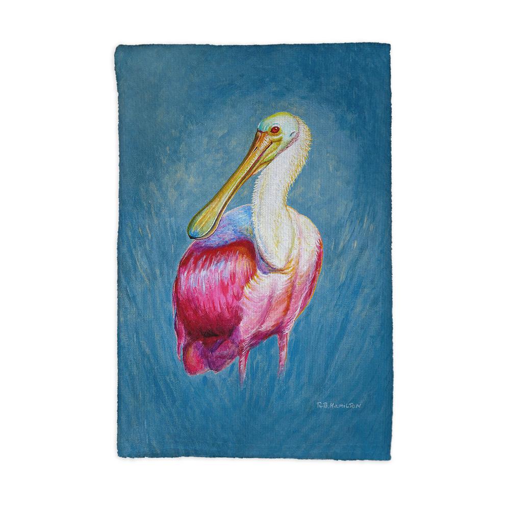 Spoonbill Portrait Kitchen Towel. Picture 1