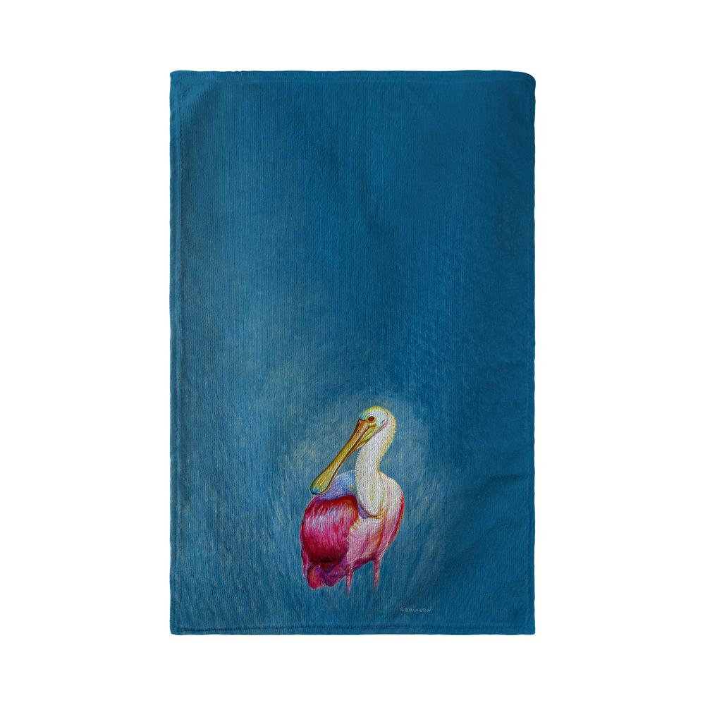 Spoonbill Portrait Kitchen Towel. Picture 2