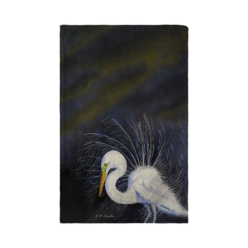 Breeding Egret Kitchen Towel. Picture 2