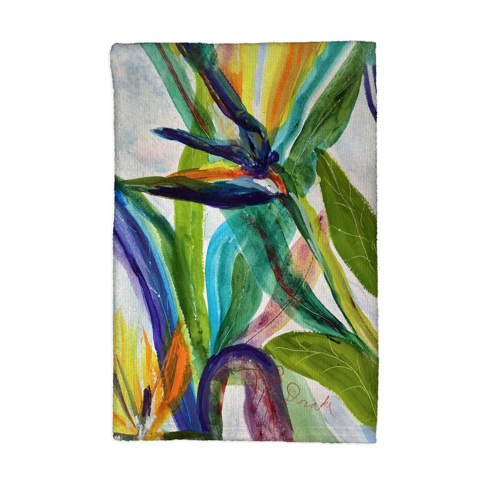 Teal Paradise II Kitchen Towel. Picture 1