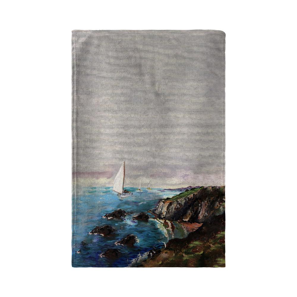 Sailing the Cliffs Kitchen Towel. Picture 2