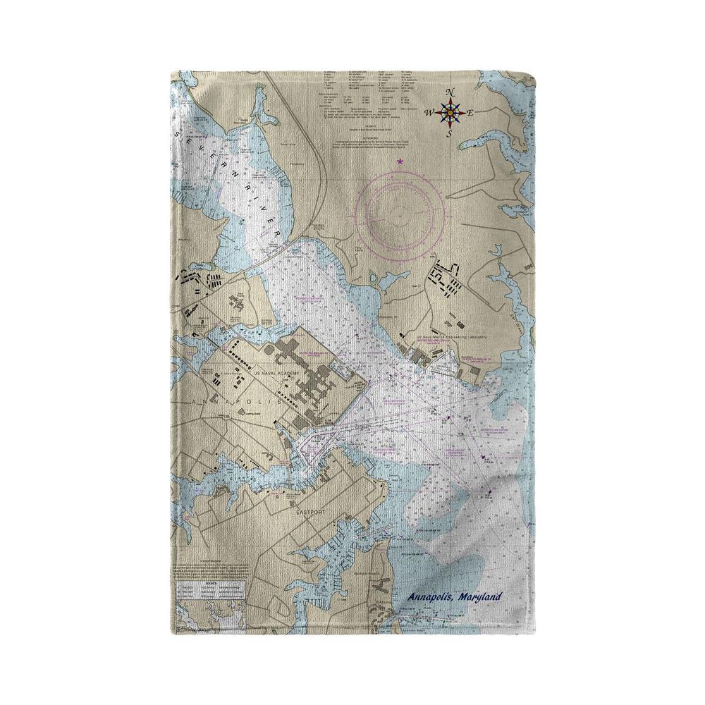 Annapolis Map Kitchen Towel. Picture 1