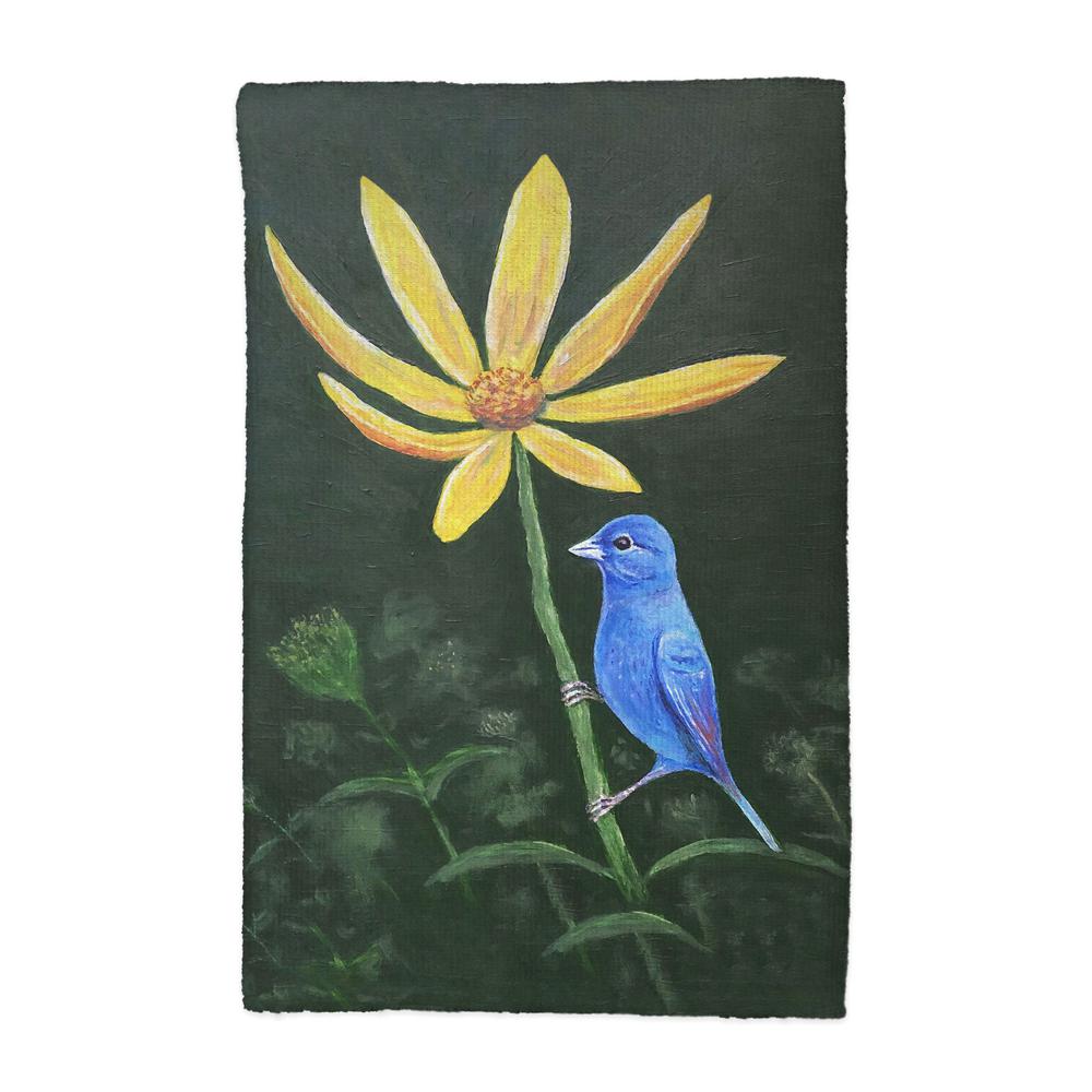 Indigo Bunting Kitchen Towel. Picture 1