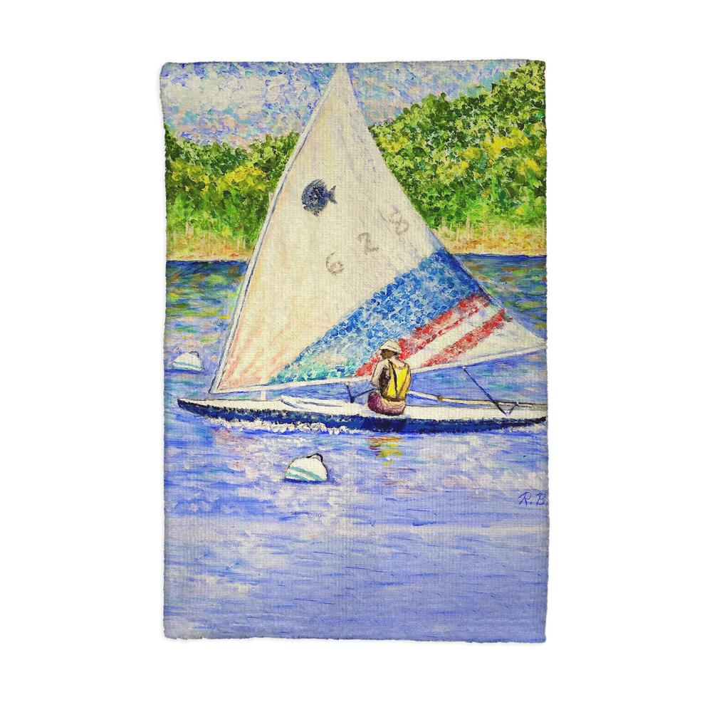 Sunfish Sailing Kitchen Towel. Picture 1