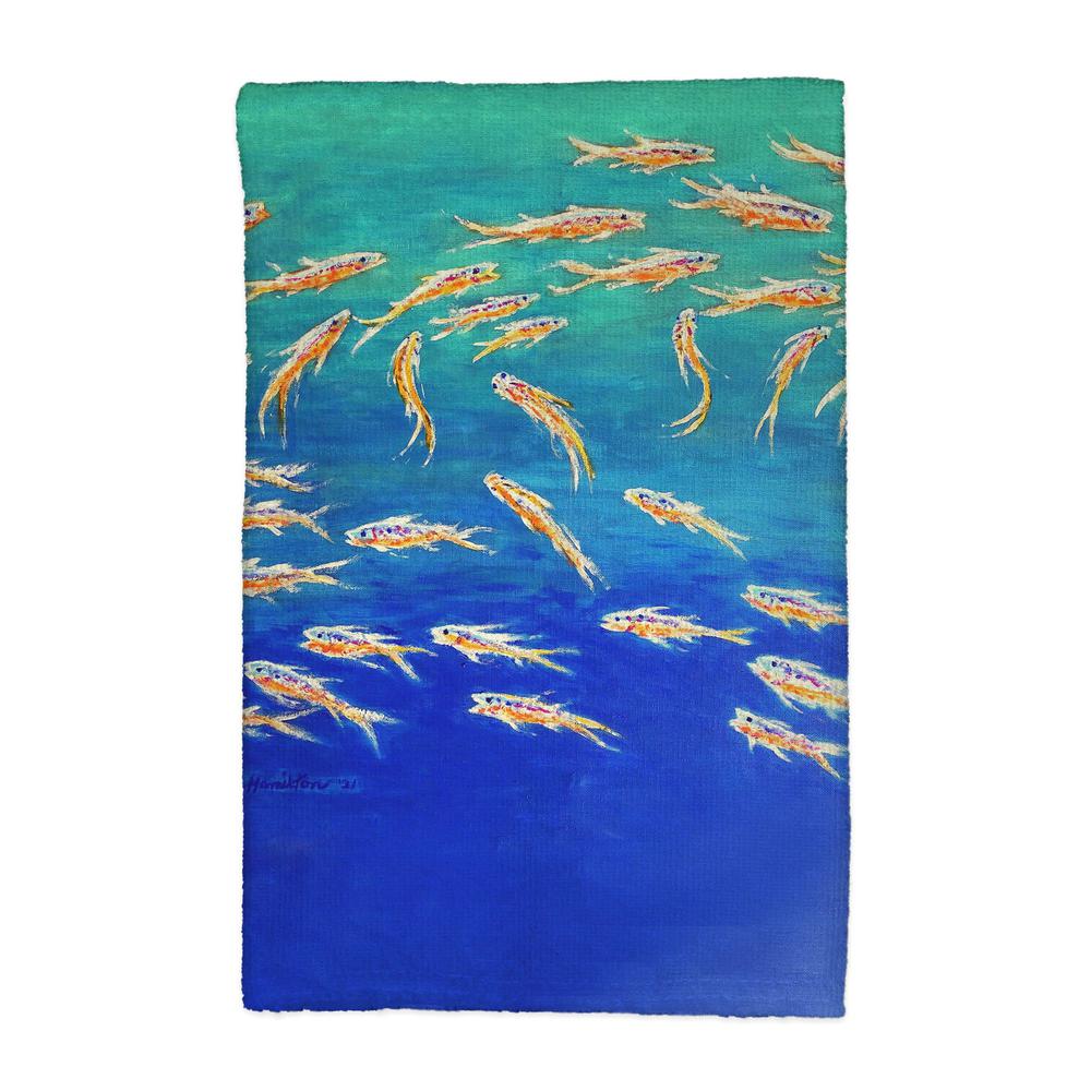 Schooling Fish Kitchen Towel. Picture 1