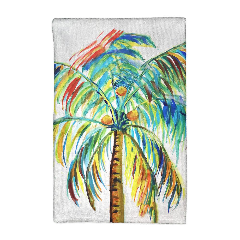 Multi-Color Palm Kitchen Towel. Picture 1
