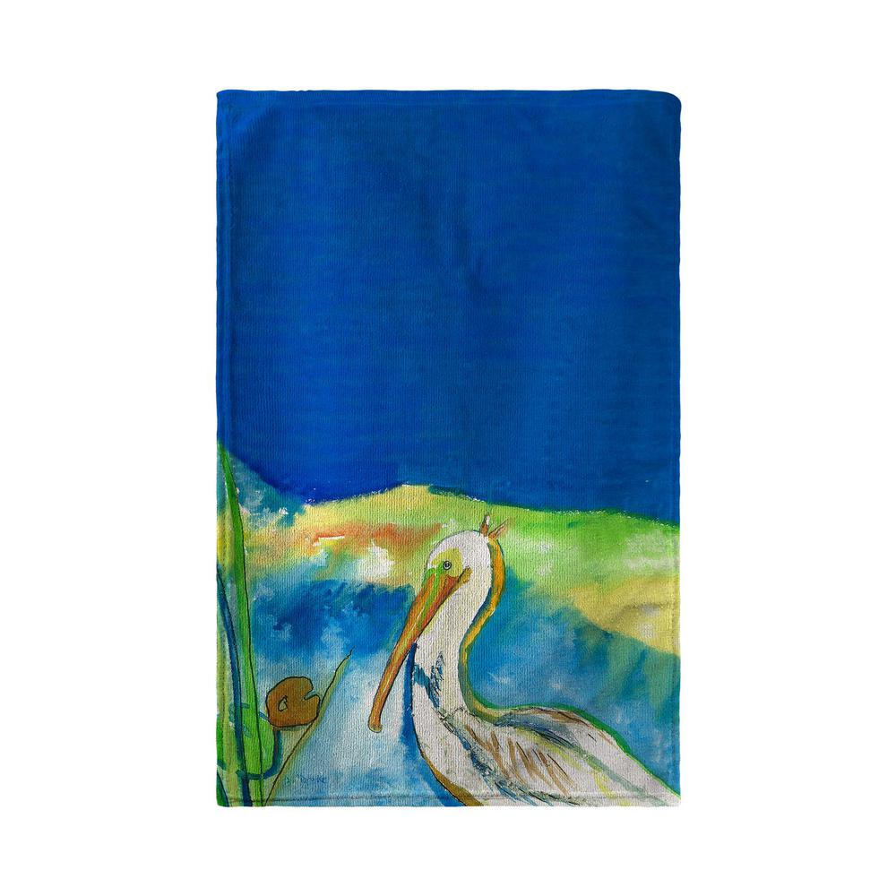 White Pelican Kitchen Towel. Picture 1