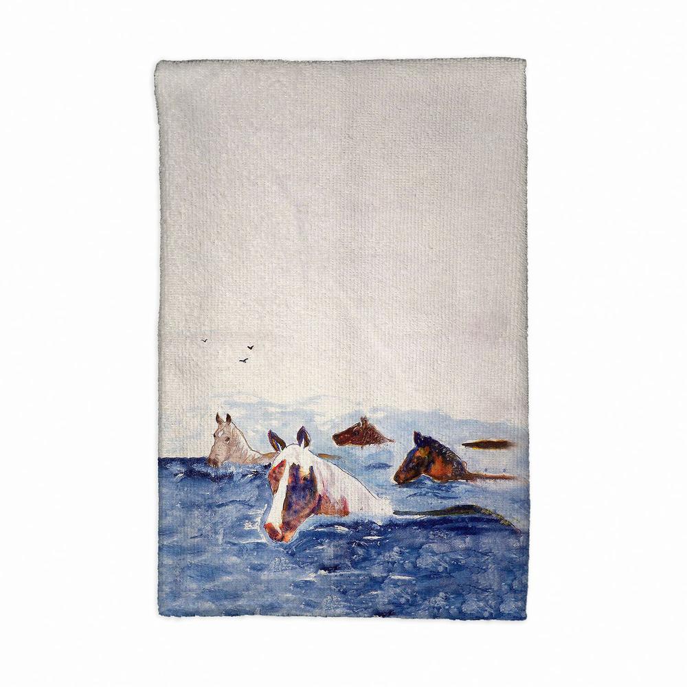 Chincoteague Ponies Kitchen Towel. Picture 1
