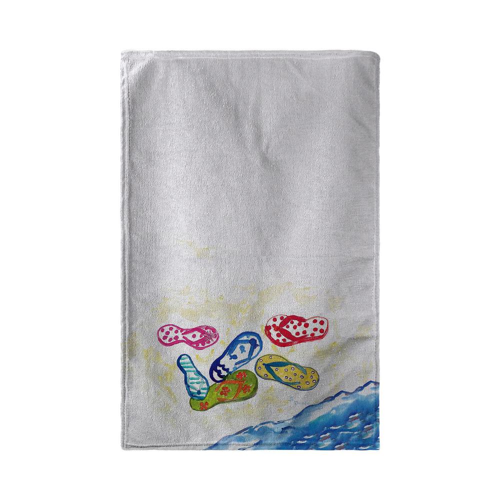 Six Flip Flops Kitchen Towel. Picture 1