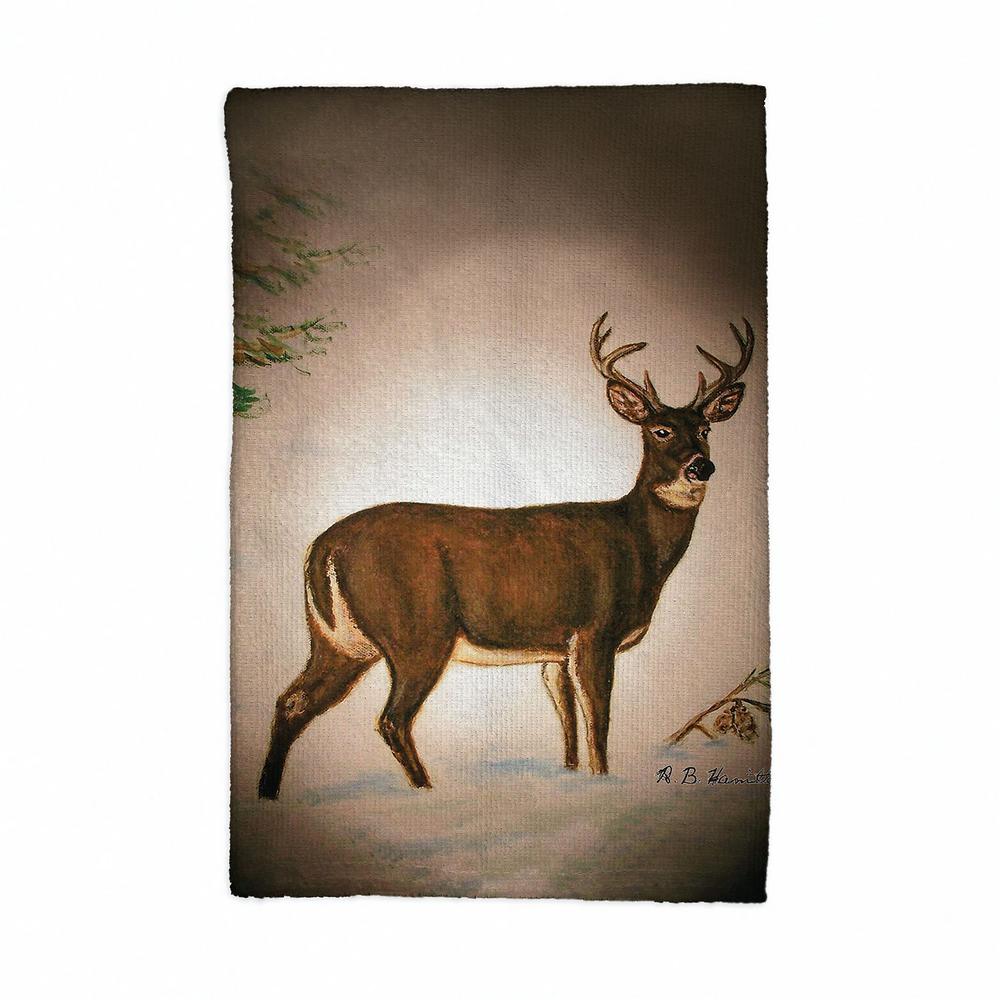 Deer in Snow Kitchen Towel. Picture 1