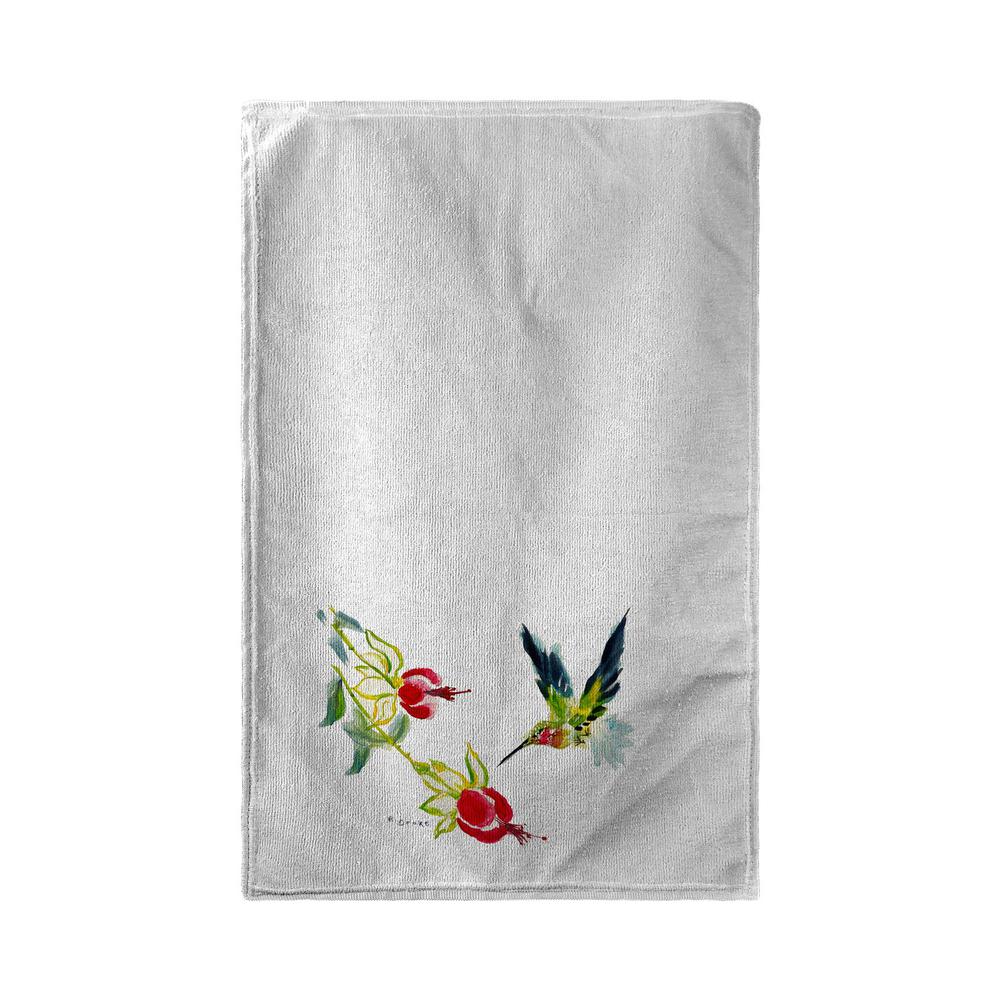 Betsy's Hummingbird Kitchen Towel. Picture 1
