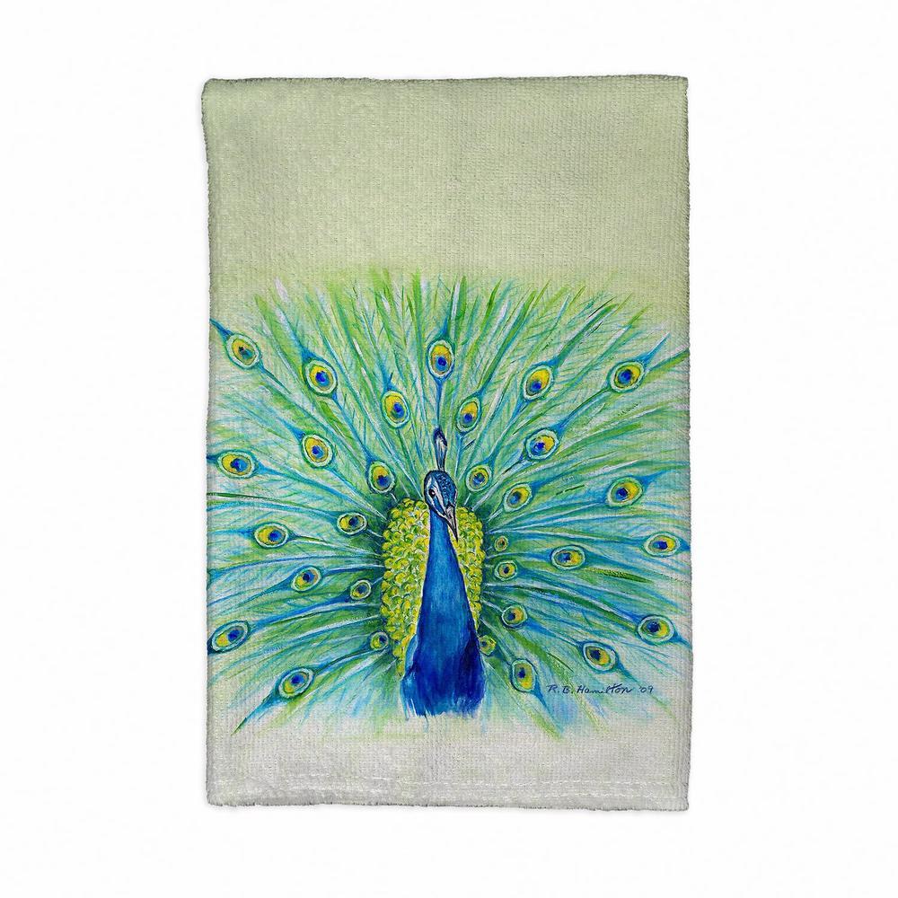 Peacock Kitchen Towel. Picture 1