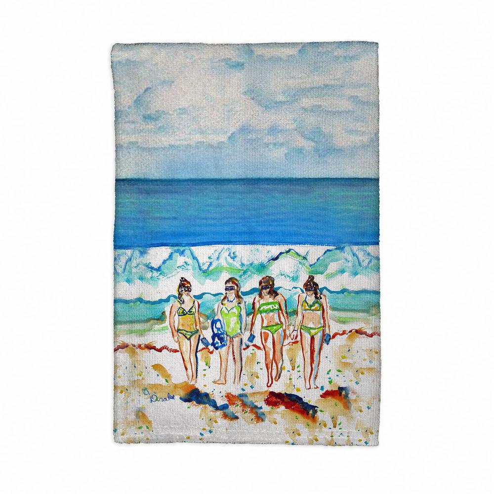 The Girls Walking Kitchen Towel. Picture 1