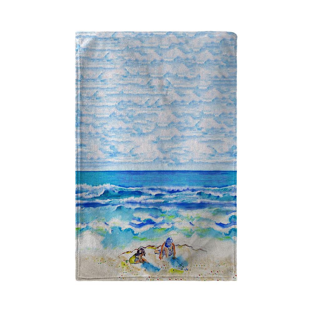 Playing in the Sand Kitchen Towel. Picture 2