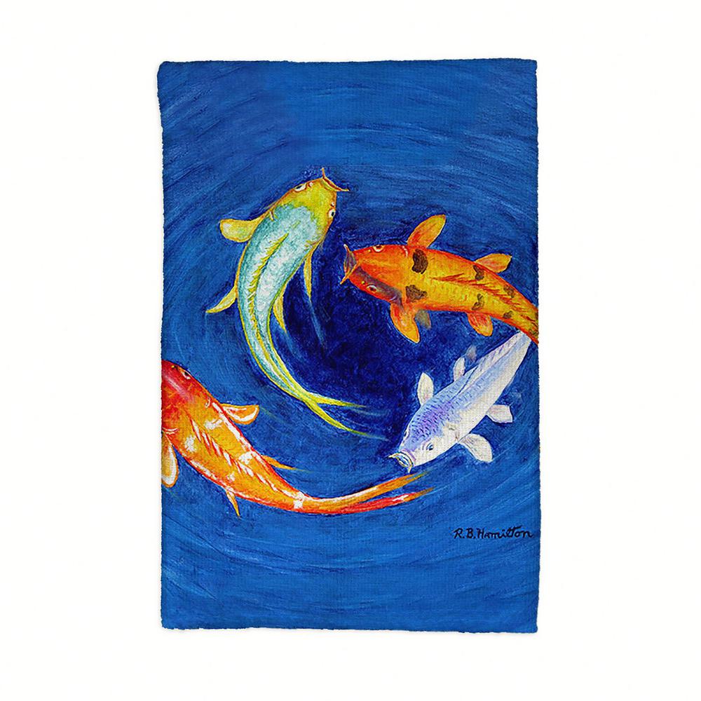 Swirling Koi Kitchen Towel. Picture 1