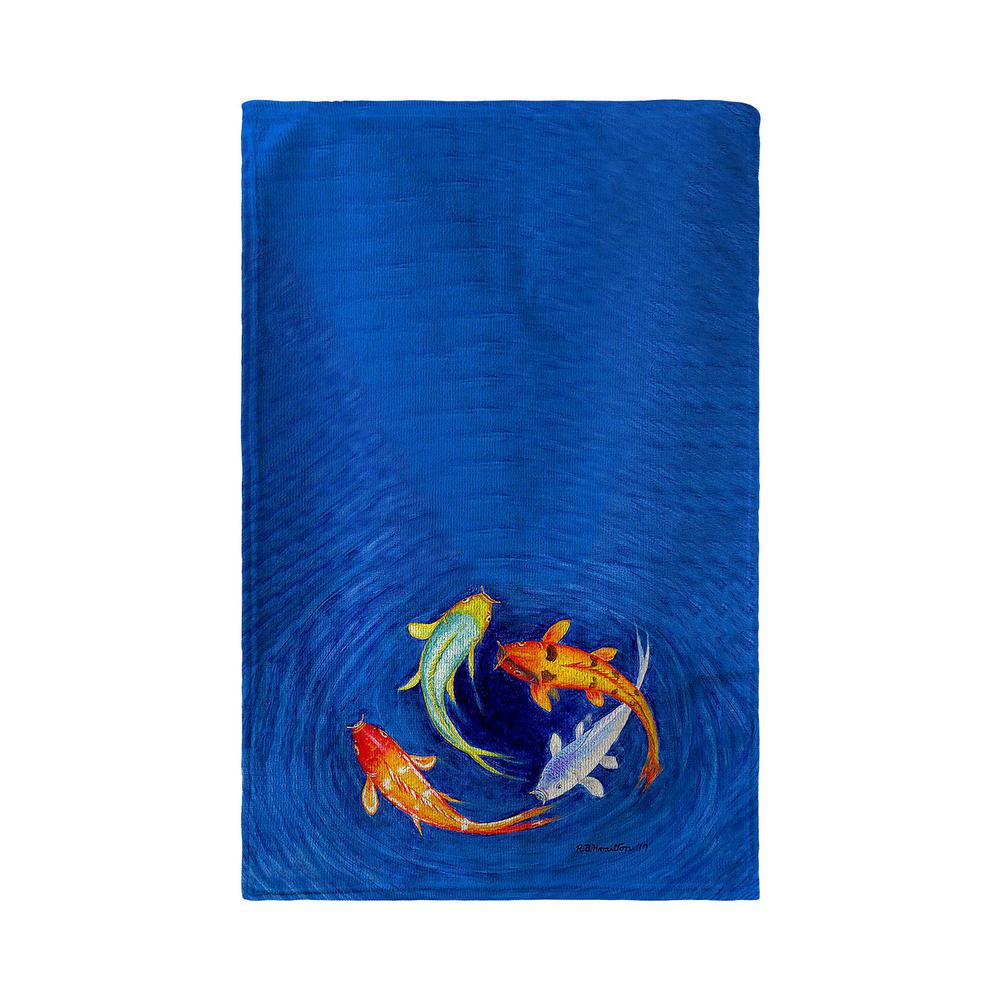 Swirling Koi Kitchen Towel. Picture 2