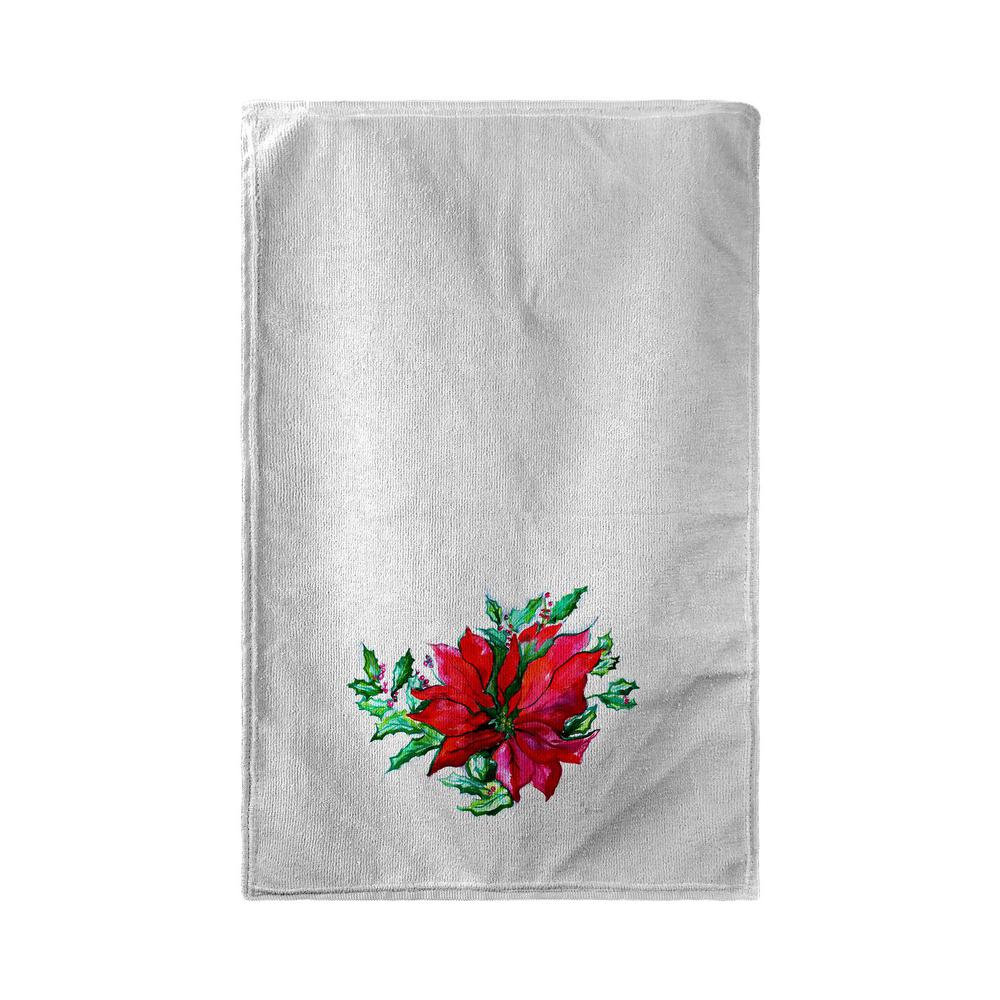 Poinsettia Kitchen Towel. Picture 1