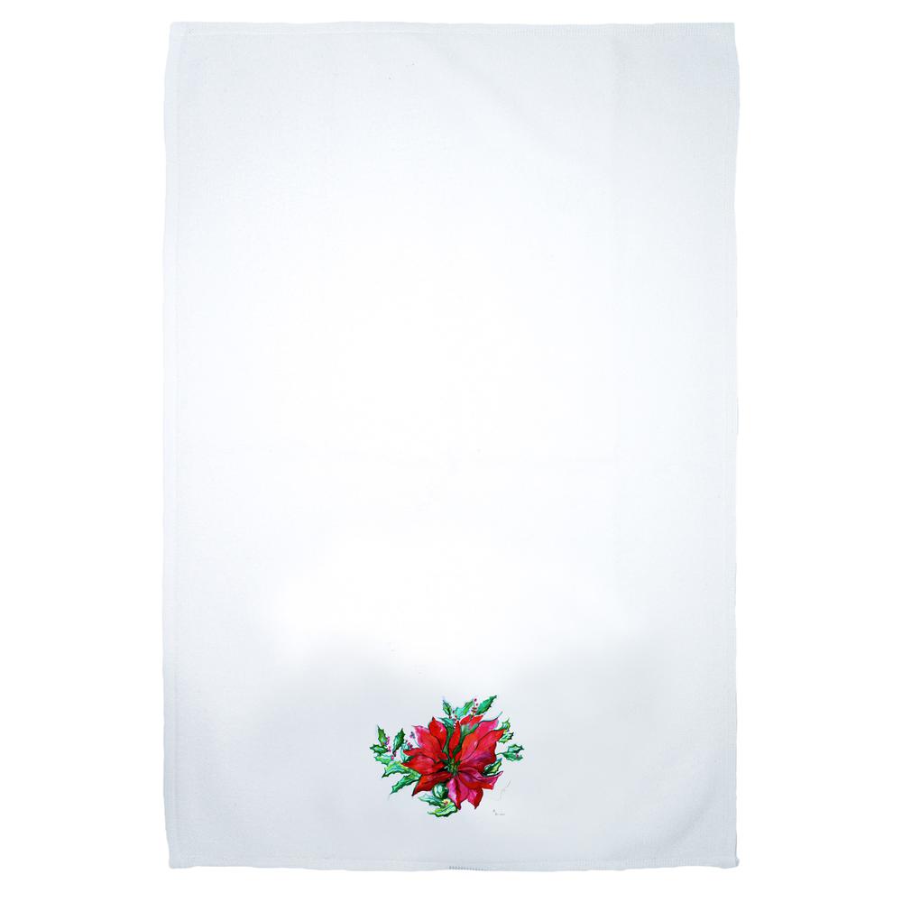 Poinsettia Kitchen Towel. Picture 2