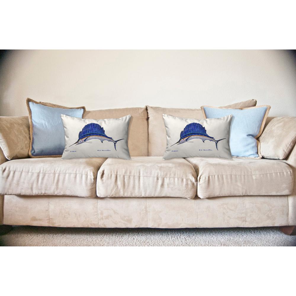 Sailfish No Cord Pillow 16x20. Picture 2