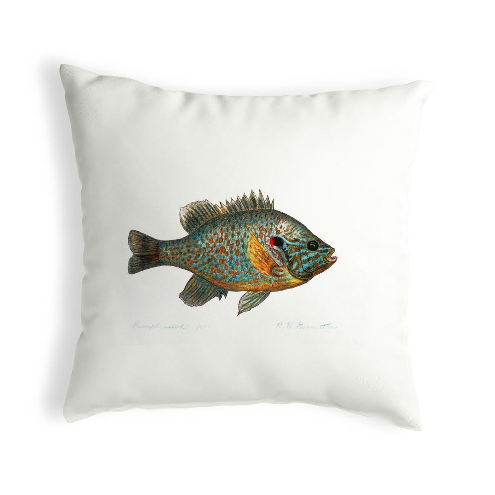 Pumpkinseed Fish Large Noncorded Pillow. Picture 1