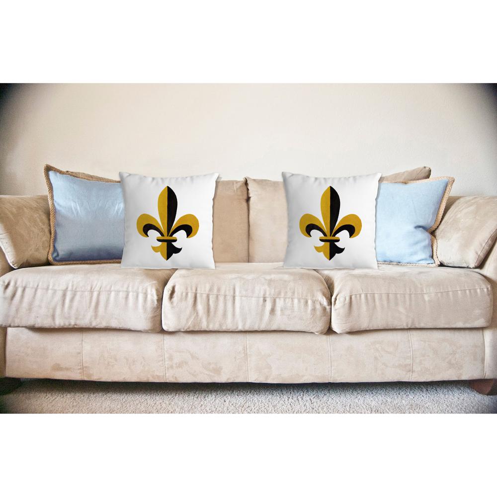 Fleur-de-lis No Cord Pillow 18x18. Picture 2