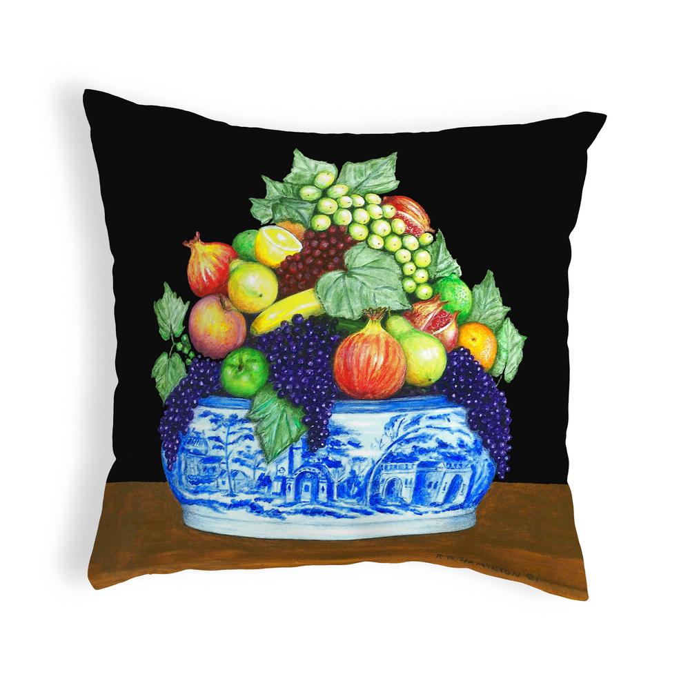 Fruit in Bowl Large Noncorded Pillow. Picture 1