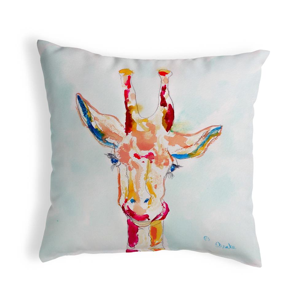 Giraffe No Cord Pillow 18x18. Picture 1