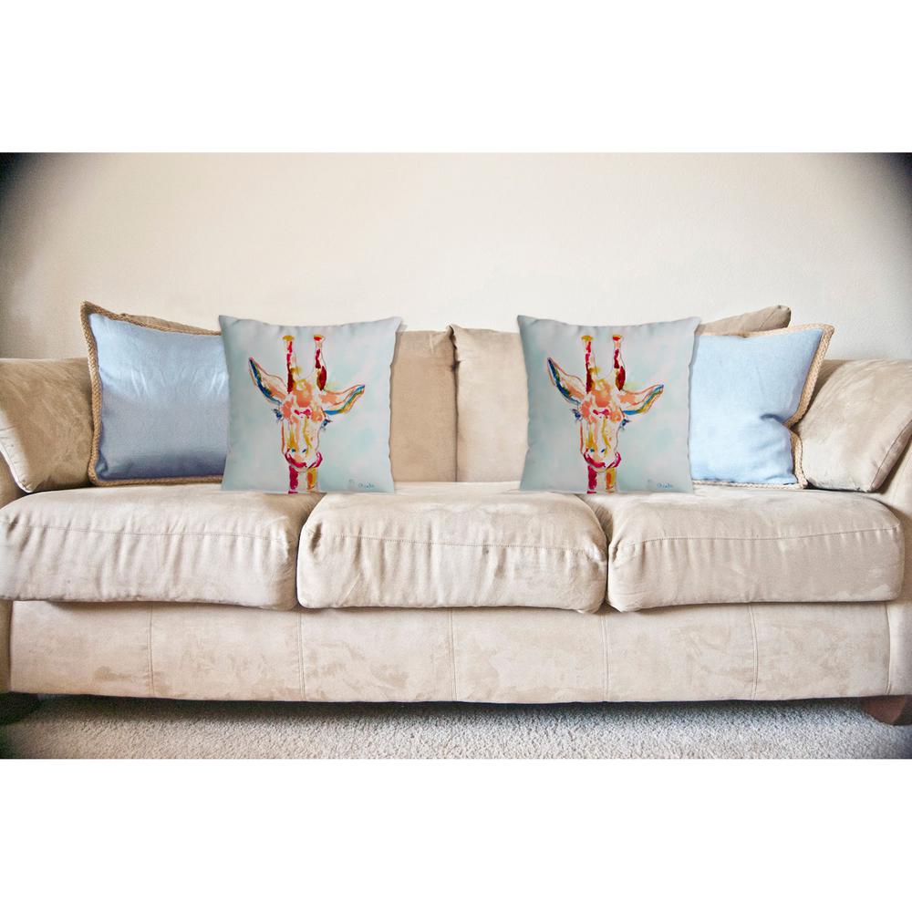Giraffe No Cord Pillow 18x18. Picture 2