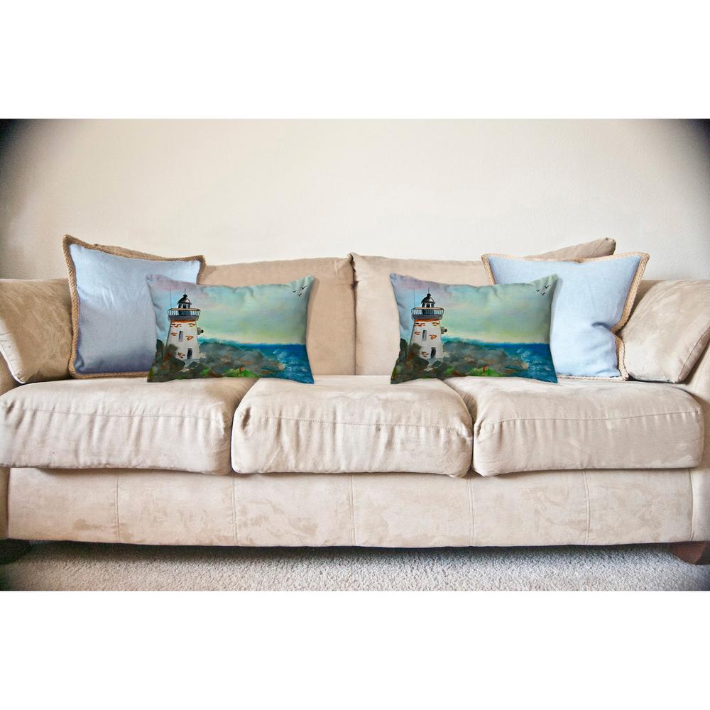 Light House No Cord Pillow 16x20. Picture 2
