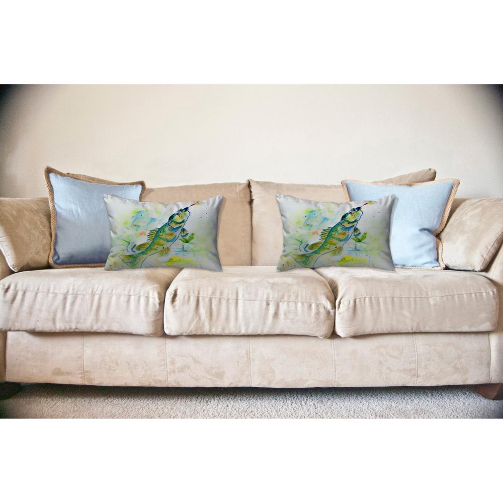 Yellow Perch No Cord Pillow 16x20. Picture 2