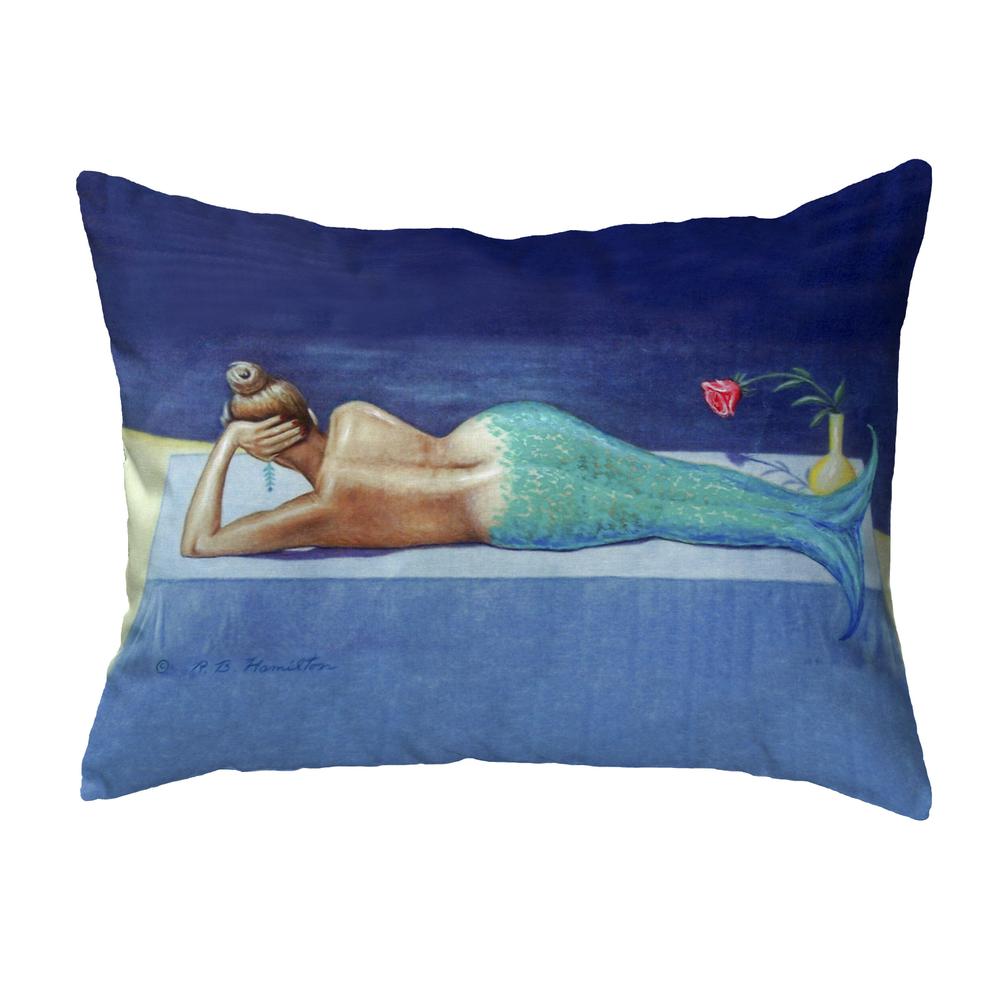 Mermaid No Cord Pillow 16x20. Picture 1