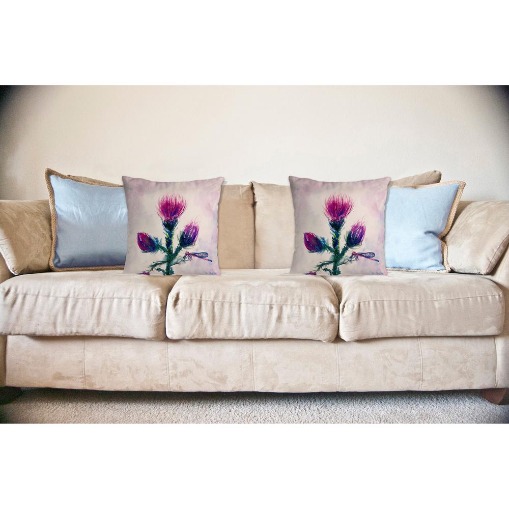 Thistle No Cord Pillow 18x18. Picture 2