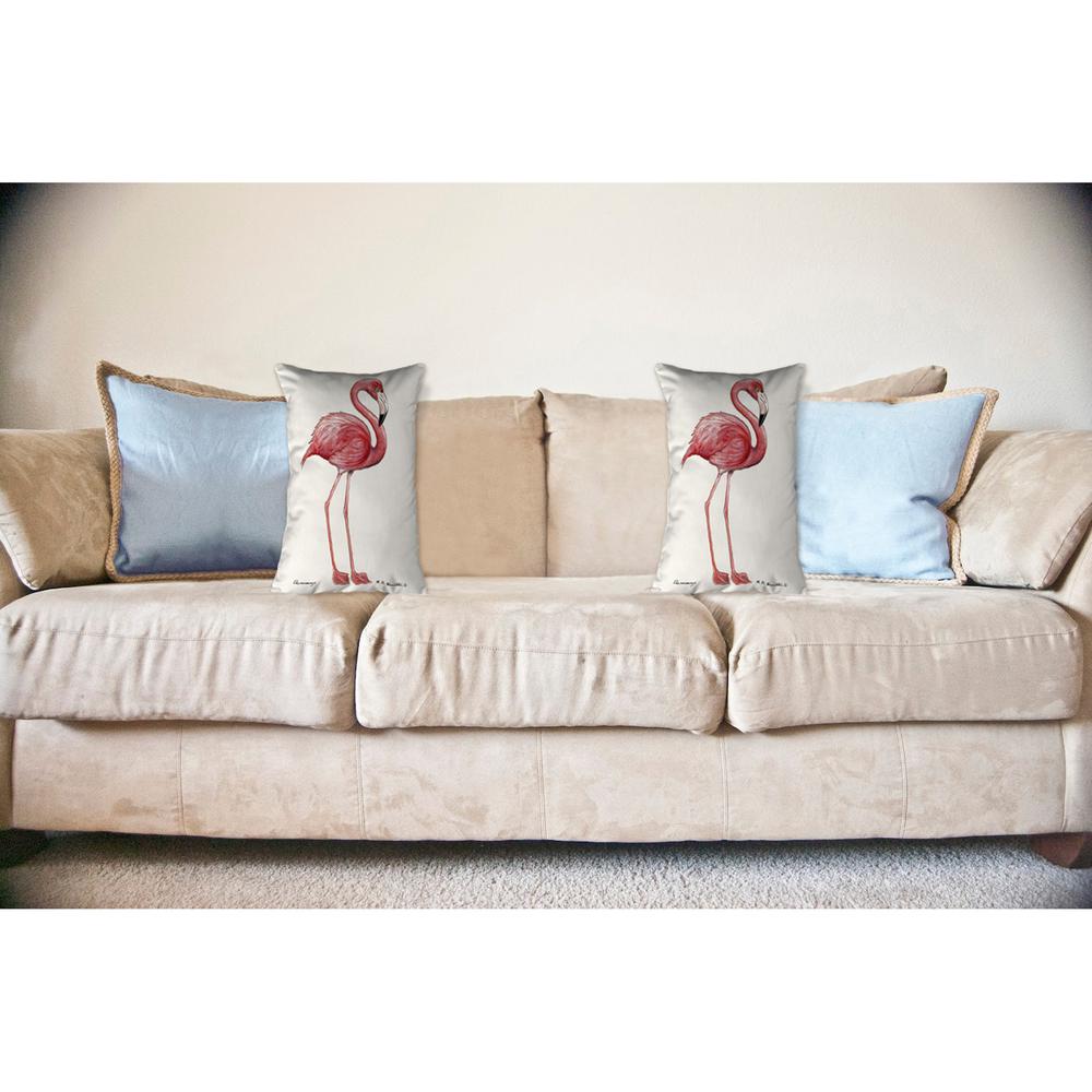 Flamingo Noncorded Pillow 16x20. Picture 2