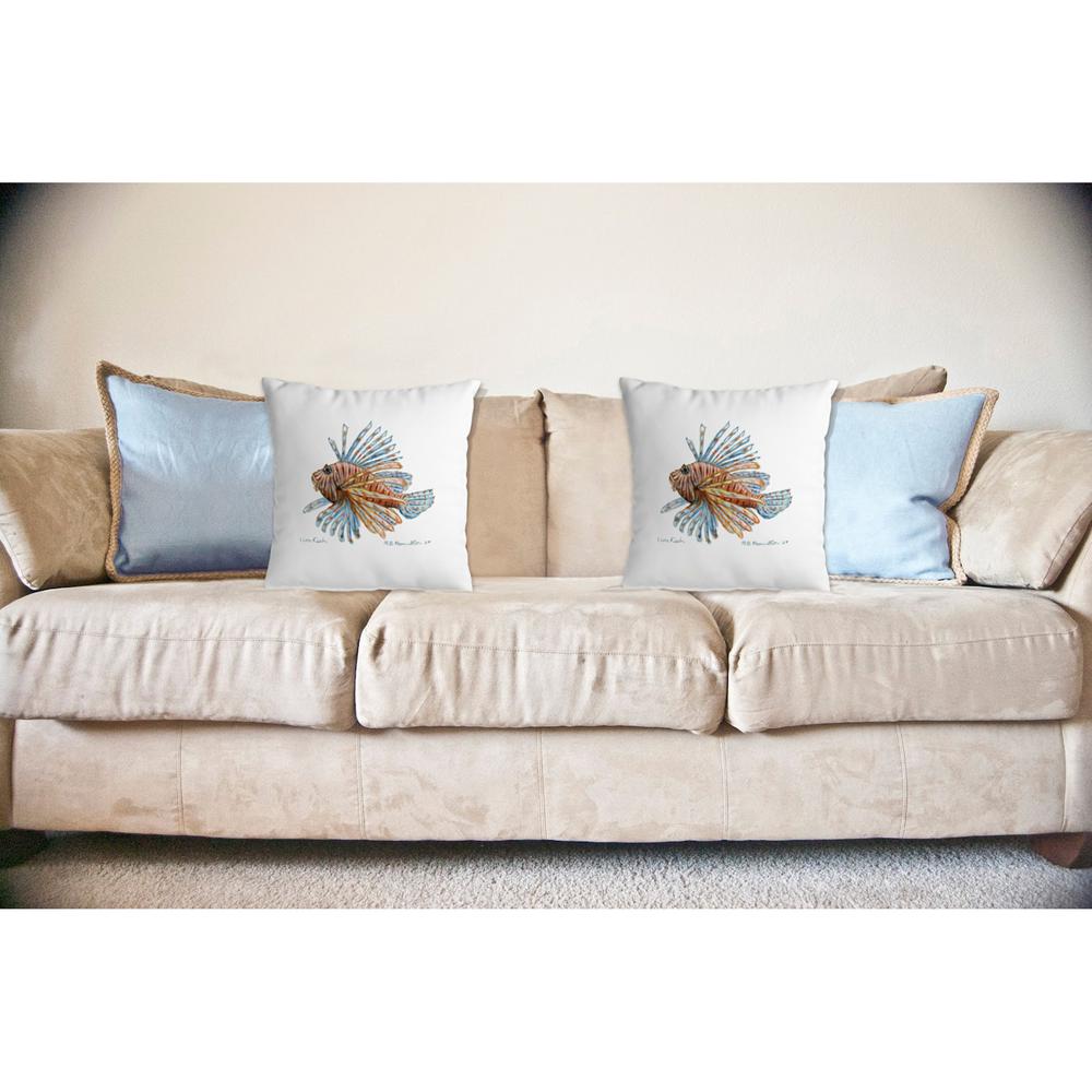 Lion Fish No Cord Pillow 18x18. Picture 2