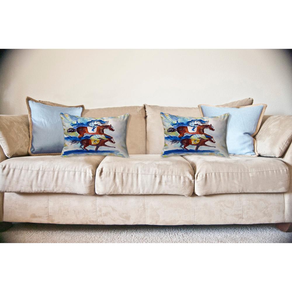 Photo Finish Noncorded Indoor/Outdoor Pillow 16x20. Picture 2
