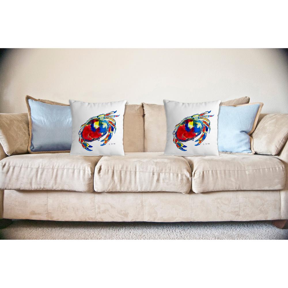 Dungeness Crab No Cord Pillow 18x18. Picture 2