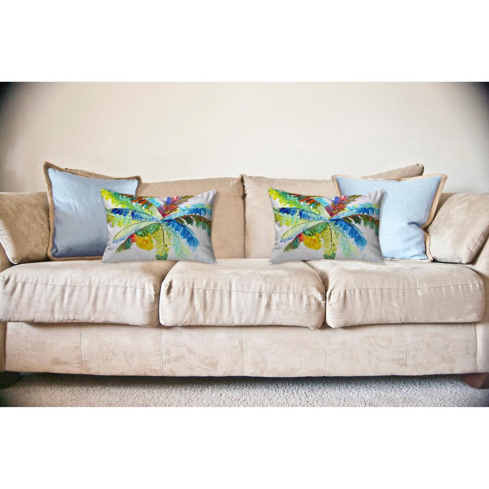 Big Palm Noncorded Indoor/Outdoor Pillow 16x20. Picture 2