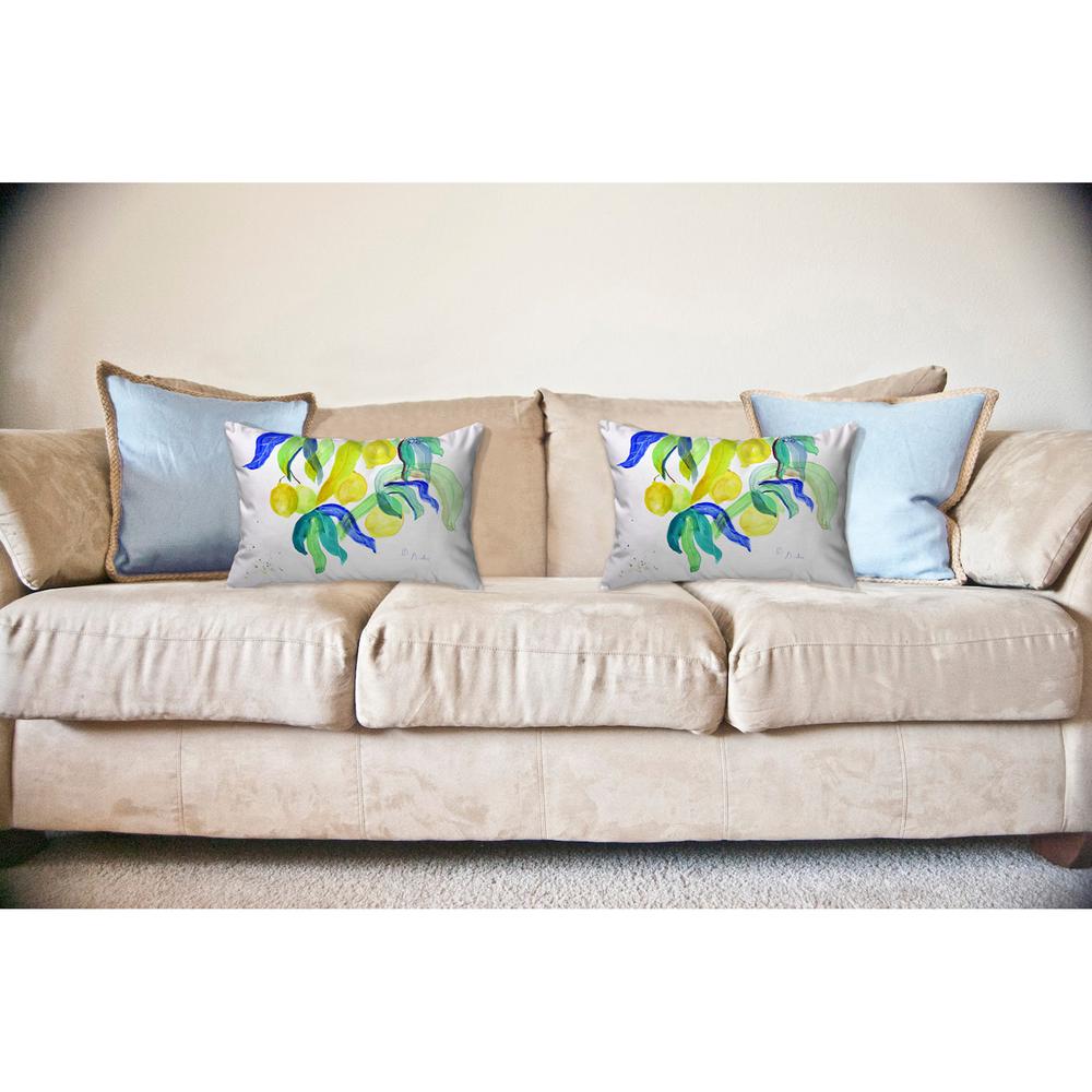 Lemon Tree No Cord Pillow 16x20. Picture 2